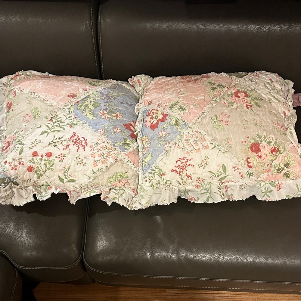 Floral Patchwork Throw Pillows